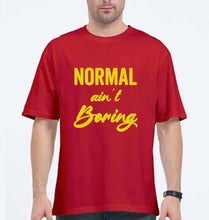 Load image into Gallery viewer, Normal Ain&#39;t Boring Oversized T-Shirt for Men-Red-Ektarfa.online
