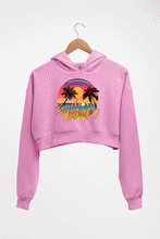 Load image into Gallery viewer, beach therapy Crop HOODIE FOR WOMEN-Light Baby Pink-Ektarfa.online
