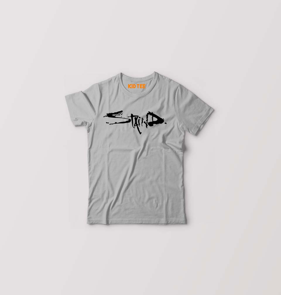 Staind Kids T-Shirt for Boy/Girl-Grey-Ektarfa.online