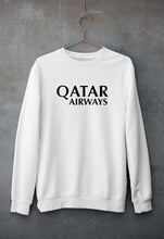 Load image into Gallery viewer, Qatar Airways Unisex Sweatshirt for Men/Women-White-Ektarfa.online
