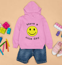 Load image into Gallery viewer, Nice Day Emoji Kids Hoodie for Boy/Girl-Light Baby Pink-Ektarfa.online
