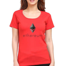 Load image into Gallery viewer, Ethereum T-Shirt for Women-Red-Ektarfa.online
