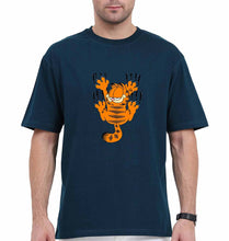 Load image into Gallery viewer, Garfield Oversized T-Shirt for Men-Petrol Blue-Ektarfa.online
