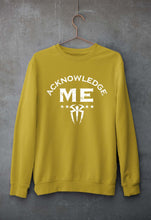 Load image into Gallery viewer, wwe roman reigns acknowledge me Unisex Sweatshirt for Men/Women-Mustard Yellow-Ektarfa.online
