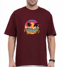 Load image into Gallery viewer, beach therapy Oversized T-Shirt for Men-Maroon-Ektarfa.online
