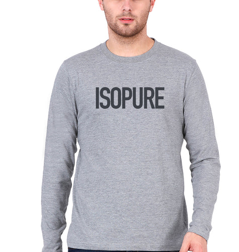 isopure Full Sleeves T-Shirt for Men-Grey Melange-Ektarfa.online
