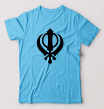 Load image into Gallery viewer, sikh T-Shirt for Men-Light Blue-Ektarfa.online

