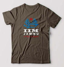 Load image into Gallery viewer, IIM Jammu T-Shirt for Men-Olive Green-Ektarfa.online
