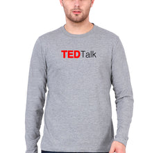 Load image into Gallery viewer, Ted Talk Full Sleeves T-Shirt for Men-Grey Melange-Ektarfa.online
