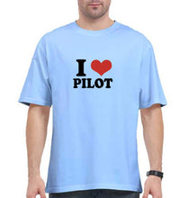 Load image into Gallery viewer, I LOVE PILOT Oversized T-Shirt for Men

