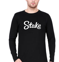 Load image into Gallery viewer, Stake Full Sleeves T-Shirt for Men-Black-Ektarfa.online
