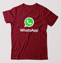 Load image into Gallery viewer, WhatsApp T-Shirt for Men-Maroon-Ektarfa.online
