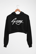 Load image into Gallery viewer, g-eazy Crop HOODIE FOR WOMEN-Black-Ektarfa.online

