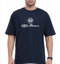 Load image into Gallery viewer, Alfa Romeo Oversized T-Shirt for Men-Navy Blue-Ektarfa.online
