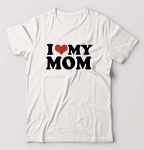 Load image into Gallery viewer, I LOVE MY MOM T-Shirt for Men-White-Ektarfa.online
