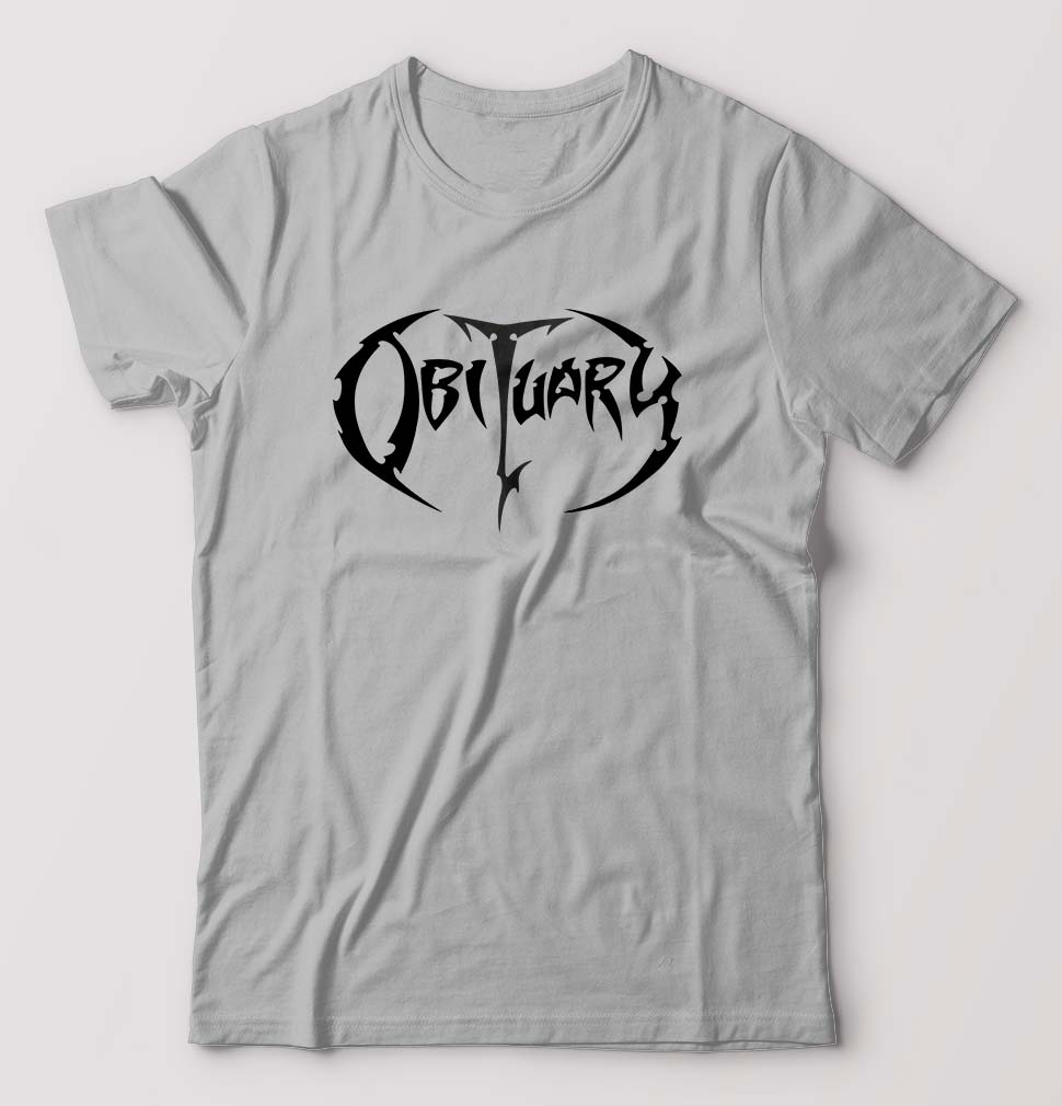 Obituary T-Shirt for Men-Grey Melange-Ektarfa.online