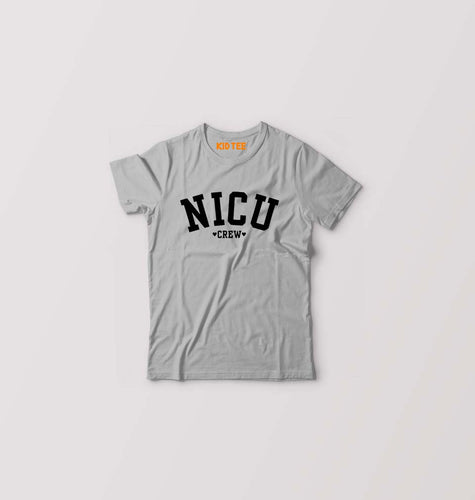 NICU crew Kids T-Shirt for Boy/Girl-Grey-Ektarfa.online