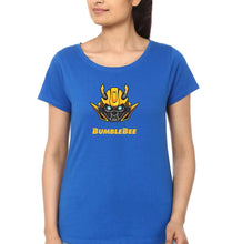 Load image into Gallery viewer, Transformers Bumblebee T-Shirt for Women-Royal Blue-Ektarfa.online
