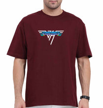Load image into Gallery viewer, van halen Oversized T-Shirt for Men-Maroon-Ektarfa.online
