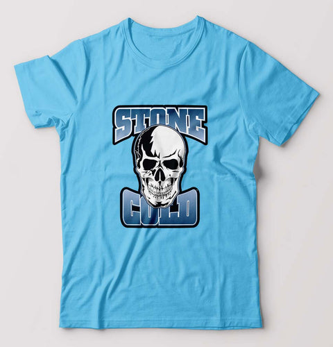 Stone Cold Steve Austin T-Shirt for Men-Light Blue-Ektarfa.online
