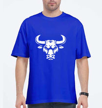 Load image into Gallery viewer, Bull Oversized T-Shirt for Men-Royal Blue-Ektarfa.online
