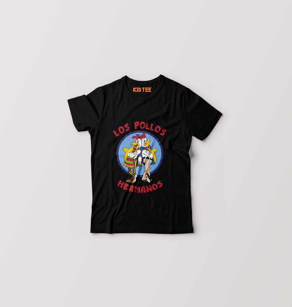 Los Pollos Hermanos Breaking Bad T-Shirt for Boy/Girl-Black-Ektarfa.online