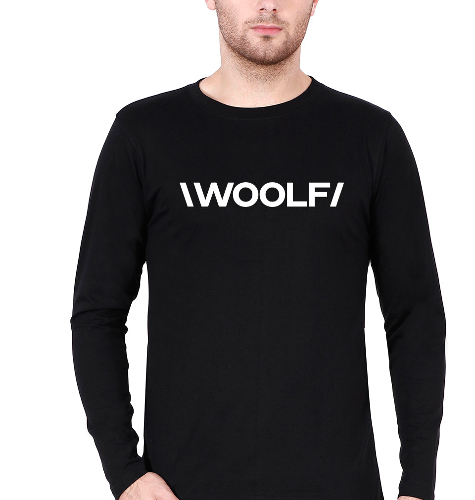 woolf university Full Sleeves T-Shirt for Men-Black-Ektarfa.online