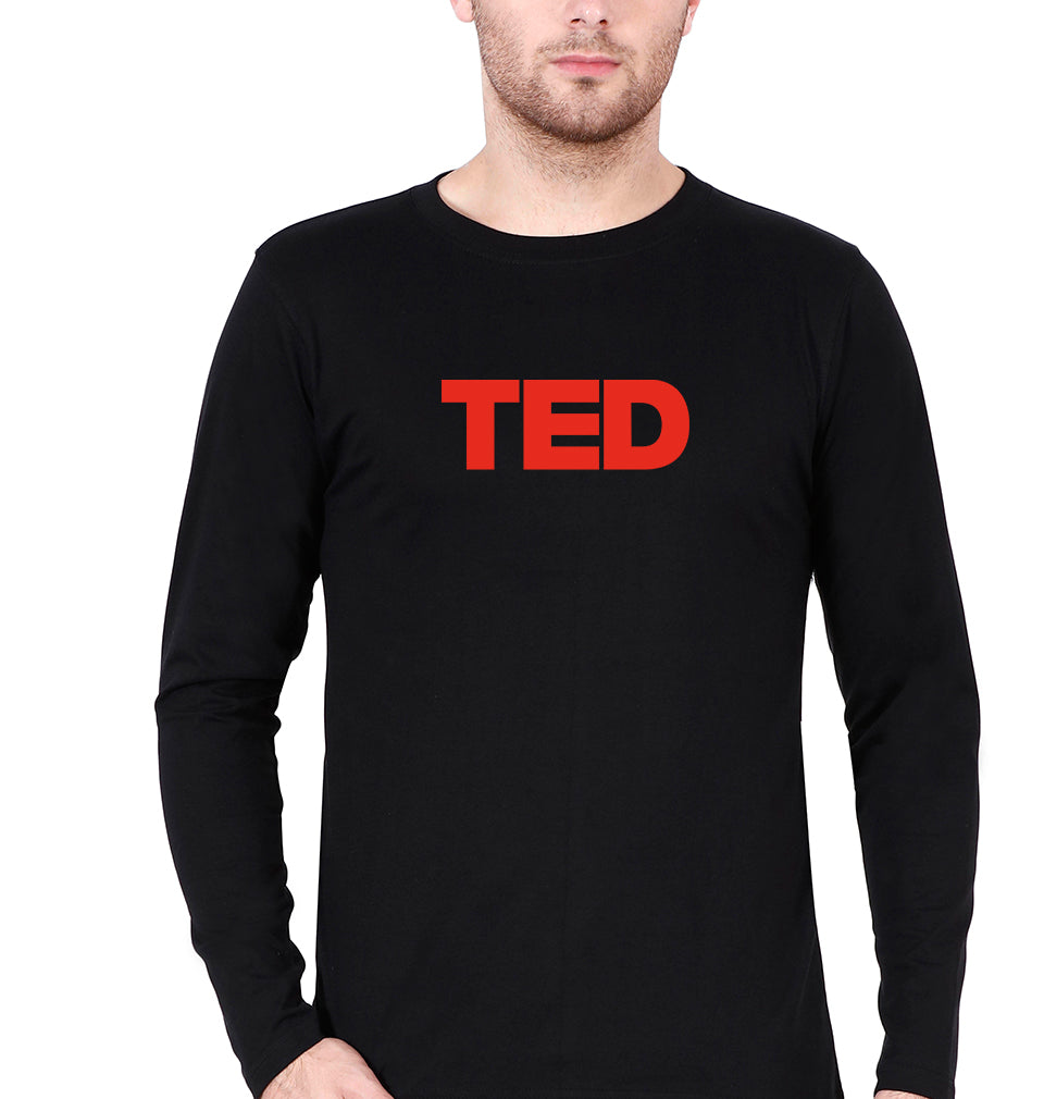 TED Full Sleeves T-Shirt for Men-Black-Ektarfa.online