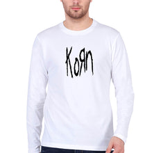 Load image into Gallery viewer, Korn Full Sleeves T-Shirt for Men-White-Ektarfa.online
