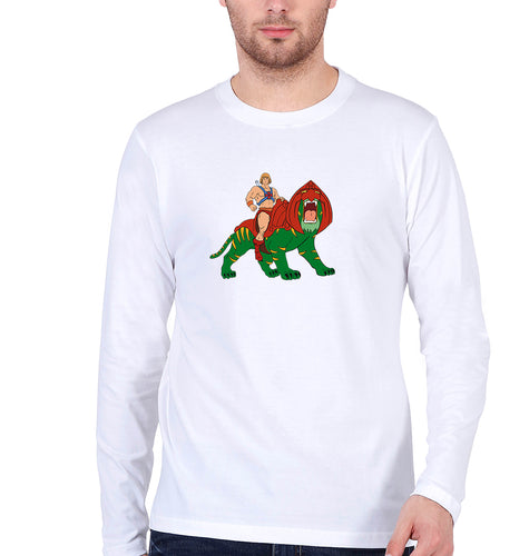 heman Full Sleeves T-Shirt for Men-White-Ektarfa.online