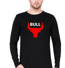 Load image into Gallery viewer, Bull Full Sleeves T-Shirt for Men-Black-Ektarfa.online
