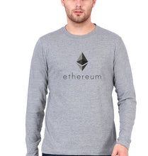 Load image into Gallery viewer, Ethereum Full Sleeves T-Shirt for Men-Grey Melange-Ektarfa.online
