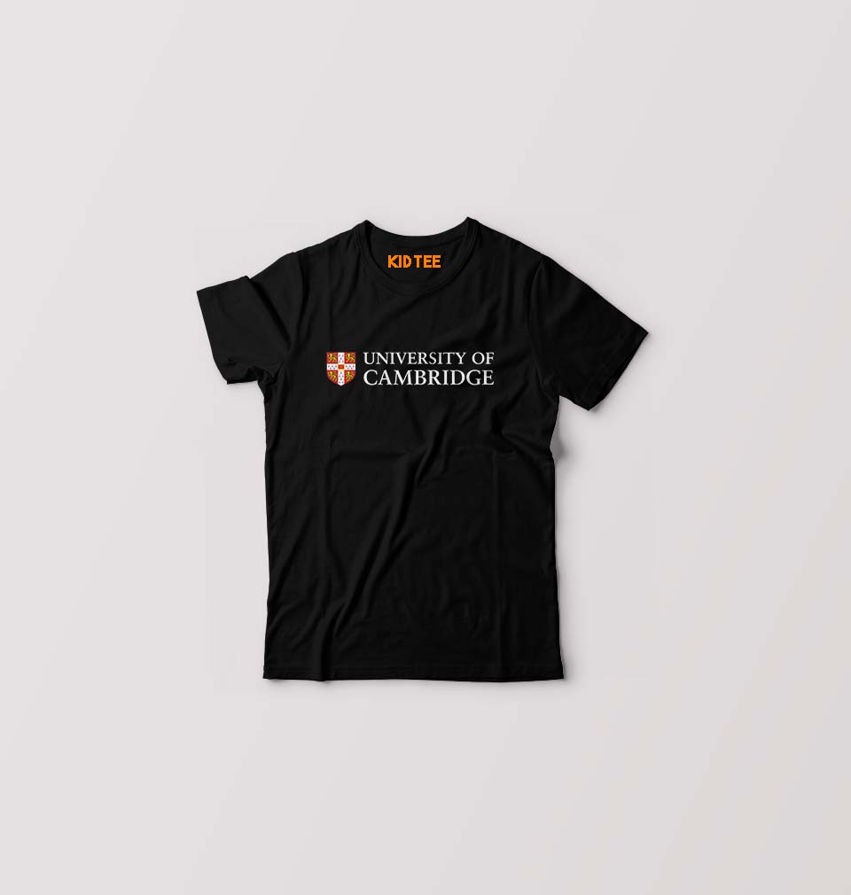 Cambridge University Kids T-Shirt for Boy/Girl-Black-Ektarfa.online