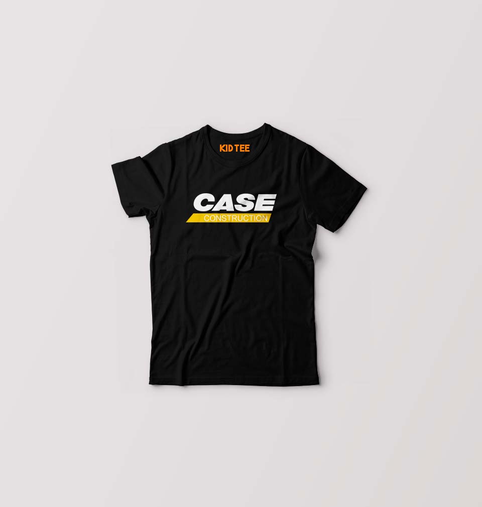case construction Kids T-Shirt for Boy/Girl-Black-Ektarfa.online