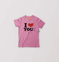 Load image into Gallery viewer, I LOVE YOU T-Shirt for Boy/Girl-Pink-Ektarfa.online
