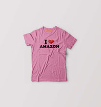 Load image into Gallery viewer, I LOVE AMAZON T-Shirt for Boy/Girl-Pink-Ektarfa.online
