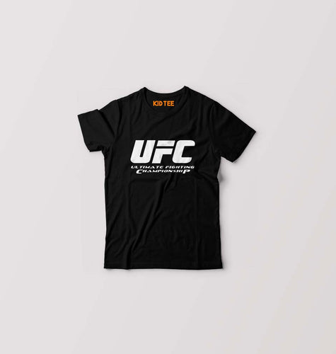 UFC Kids T-Shirt for Boy/Girl-Black-Ektarfa.online