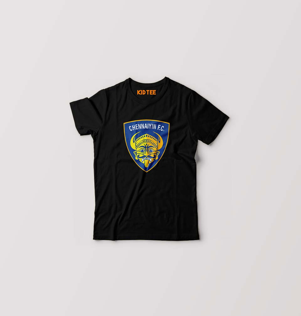 chennaiyin FC T-Shirt for Boy/Girl-Black-Ektarfa.online