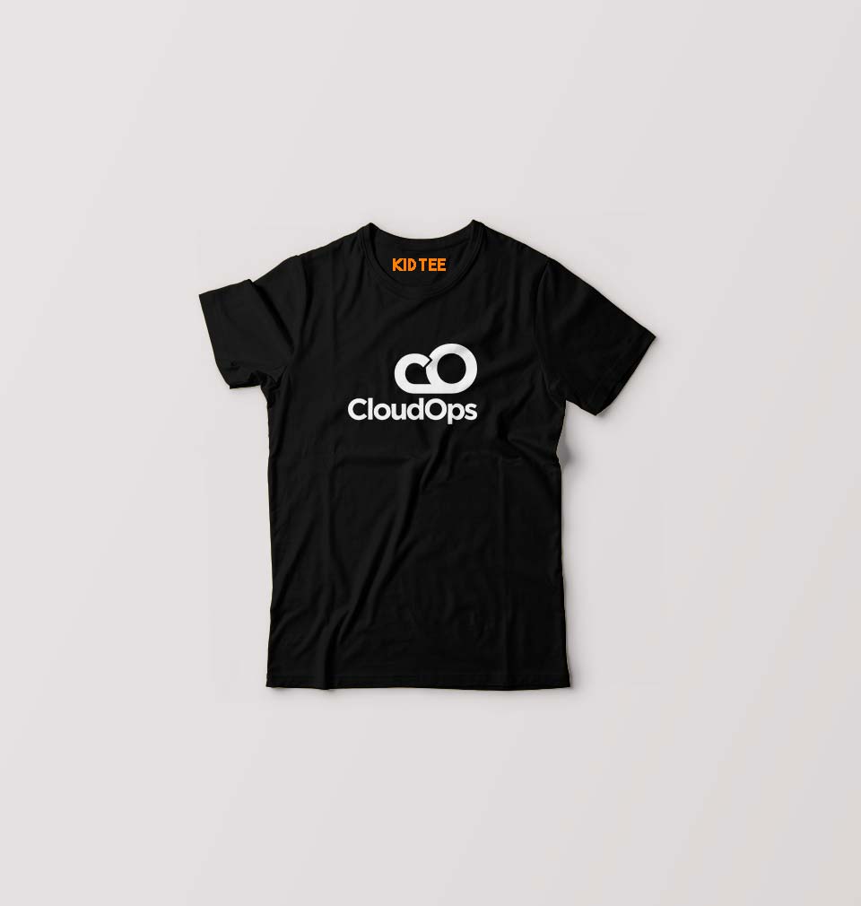 CloudOps T-Shirt for Boy/Girl-Black-Ektarfa.online