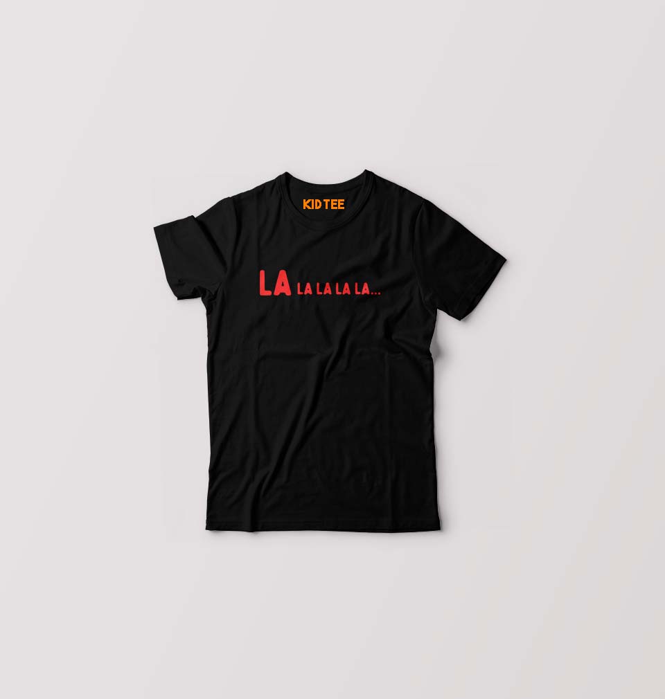 La La La La T-Shirt for Boy/Girl-Black-Ektarfa.online
