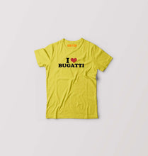 Load image into Gallery viewer, I LOVE BUGATTI T-Shirt for Boy/Girl-Yellow-Ektarfa.online
