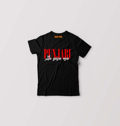 punjabi aa gaye oye T-Shirt for Boy/Girl-Black-Ektarfa.online