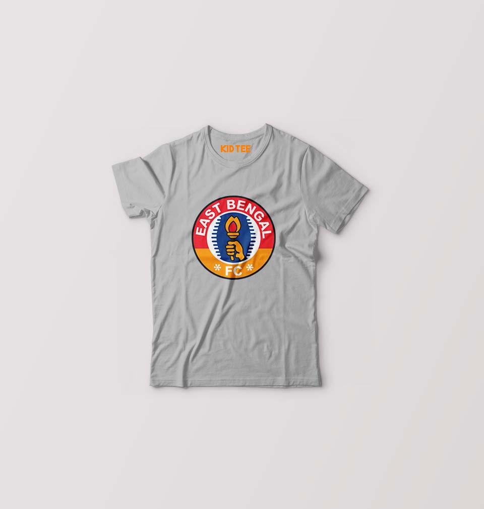 East Bengal FC Kids T-Shirt for Boy/Girl-Grey-Ektarfa.online
