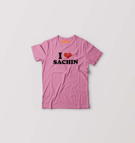 I LOVE SACHIN T-Shirt for Boy/Girl-Pink-Ektarfa.online