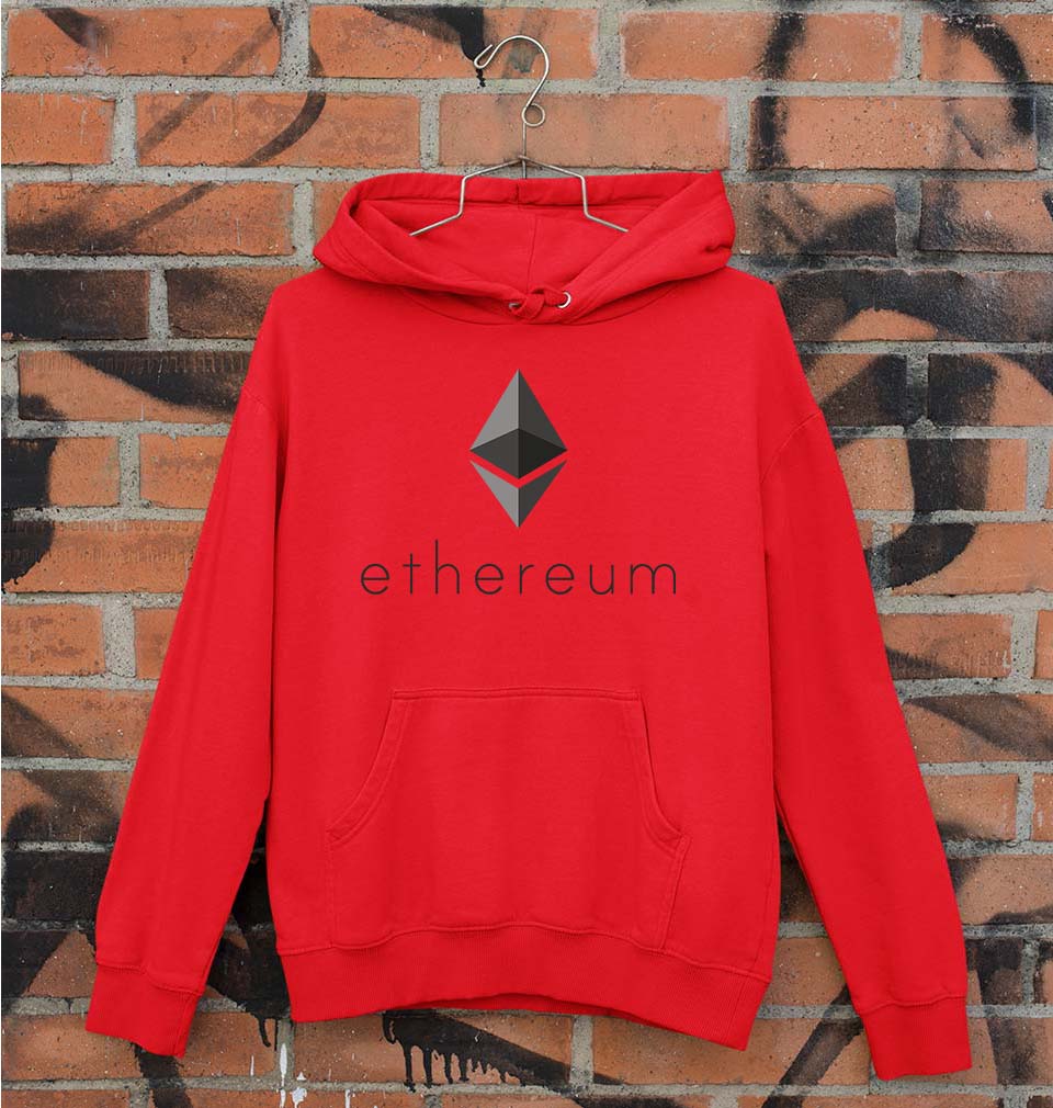 Ethereum Unisex Hoodie for Men/Women-Red-Ektarfa.online