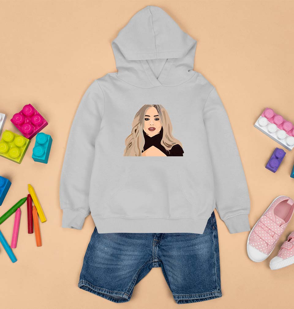 sabrina carpenter Kids Hoodie for Boy/Girl-Grey-Ektarfa.online