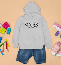 Load image into Gallery viewer, Qatar Airways Kids Hoodie for Boy/Girl-Grey-Ektarfa.online

