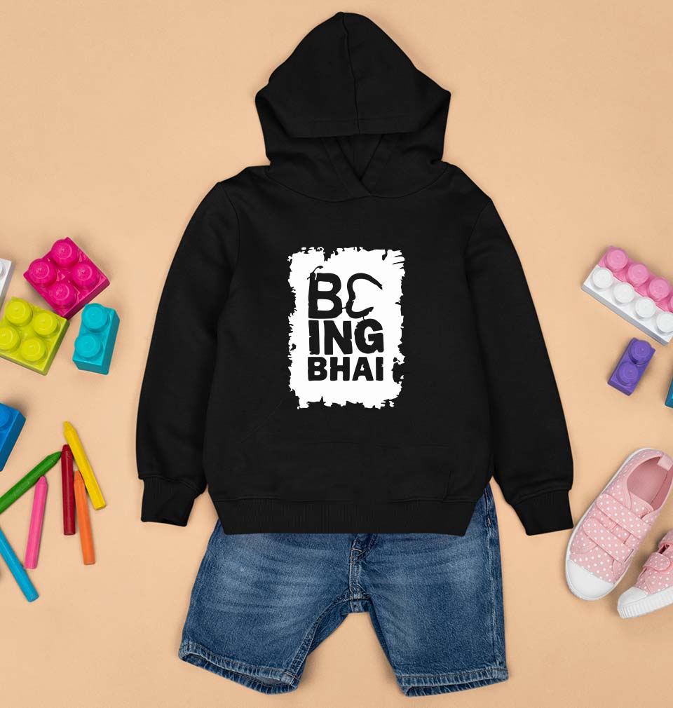 Being Bhai Hoodie for Boy/Girl-Black-Ektarfa.online