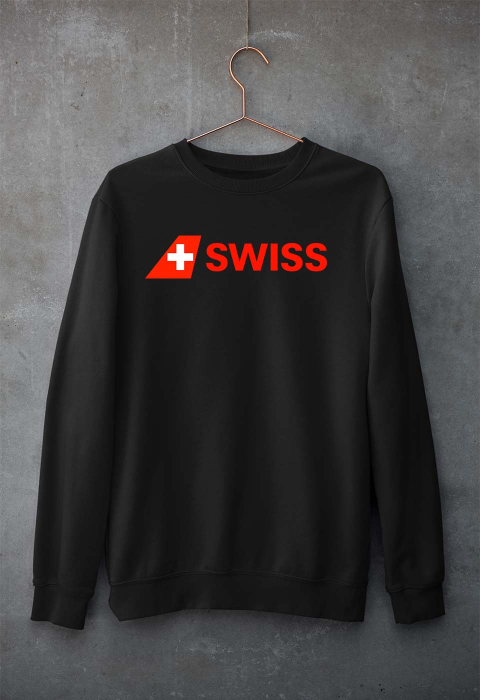 swiss Sweatshirt for Men/Women-Black-Ektarfa.online