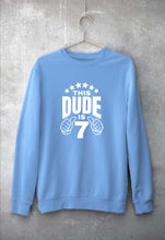 Load image into Gallery viewer, 7th Happy Birthday Sweatshirt for Men/Women-Baby Blue-Ektarfa.online
